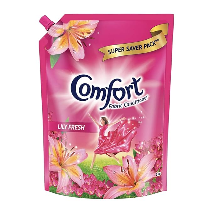 Comfort After Wash Morning Fresh Fabric Conditioner Pouch, 2 ltr pink