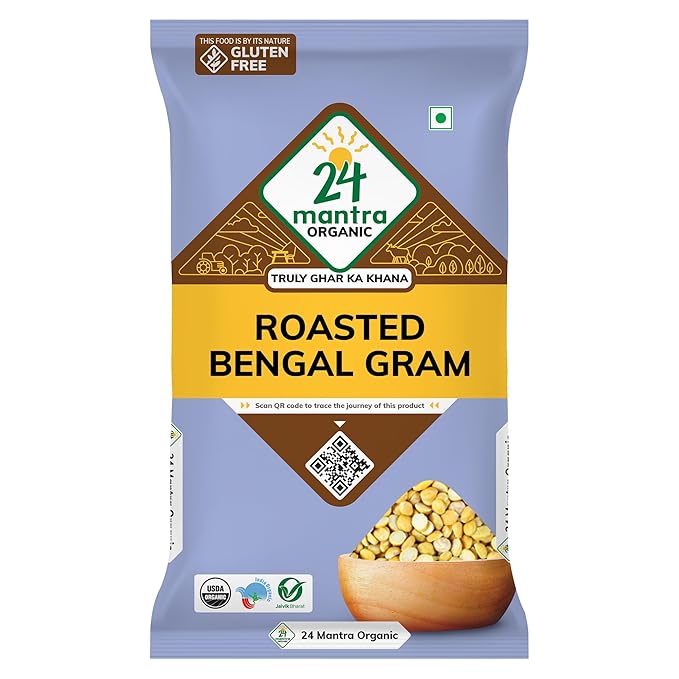 24 Mantra Organic Roasted Bengal Gram 500G