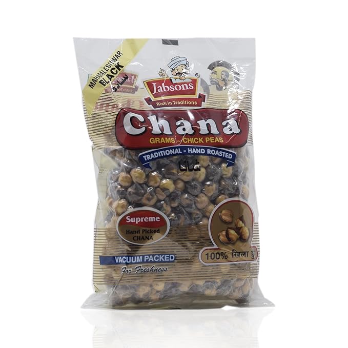 Jabsons Snacks – Chana Black Salted, 150g Poly Pack