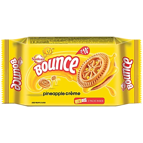 Sunfeast Bounce Cream Pineapple 100Gm