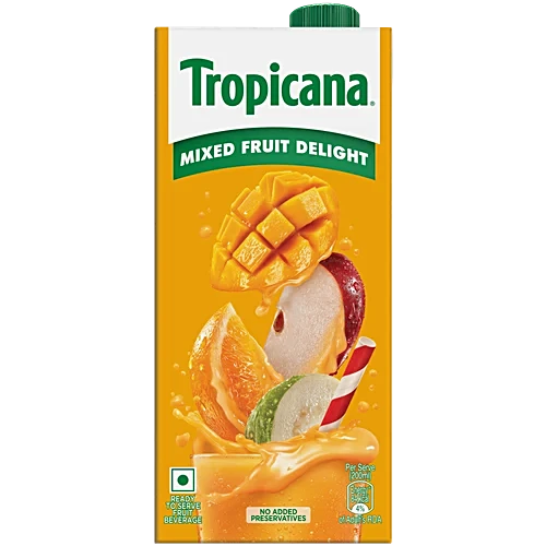 Tropicana Mix Fruit delight juice 1Lt tetra pack