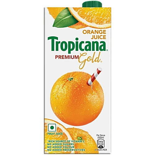 Tropicana Orange 100% juice 1Lt tetra pack