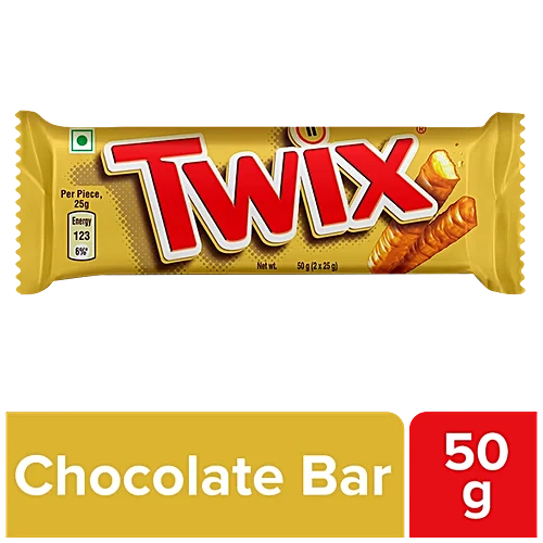 Twix Twin Chocolate Bars 50g
