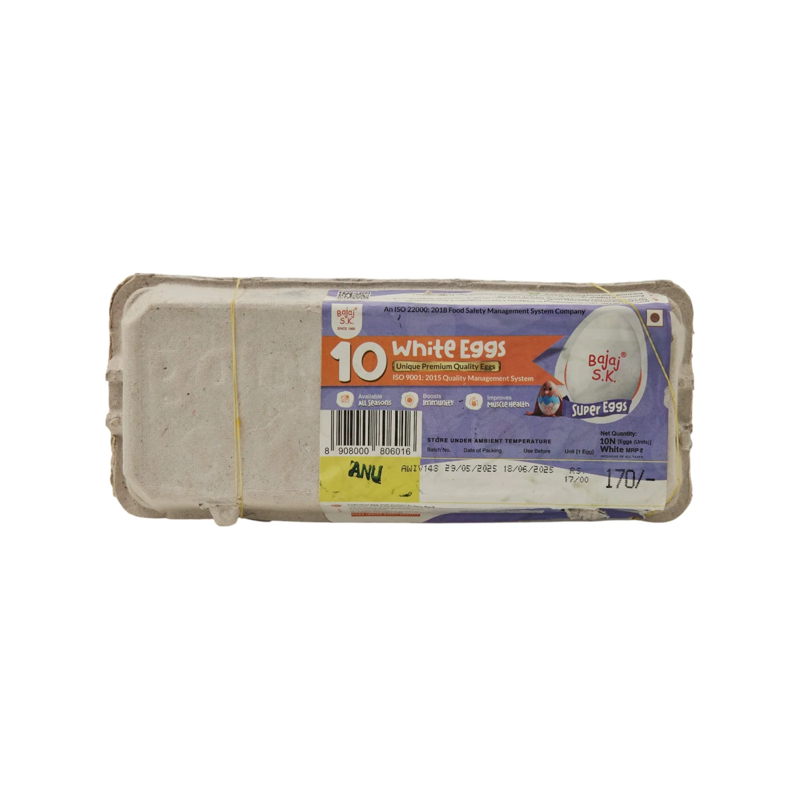 Bajaj White Eggs -Pack Of 10Pcs