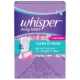 WHISPER DAILY LINER , 40 NORMAL PADS, FOR NON PERIOD DAYS