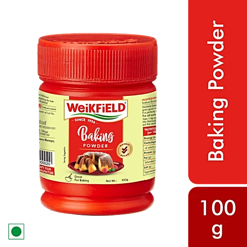 Weikfield Baking Powder | In Reusable Poly Jar | 100g