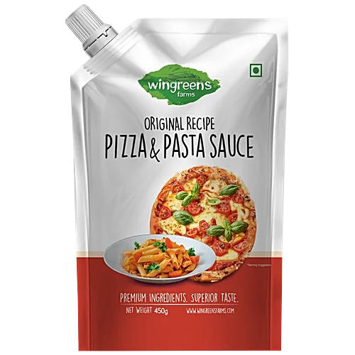 Wingreens Farms Pizza 'N' Pasta Sauce, 450Gm Pouch