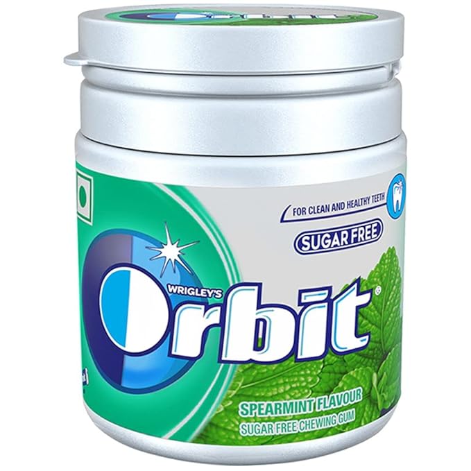 Wrigley’s Orbit Spearmint Chewing Gum Pot,66 G