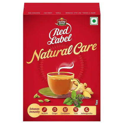Brooke Bond Red Label Natural Care Tea, with 5 Ayurvedic Ingredients, 250 g