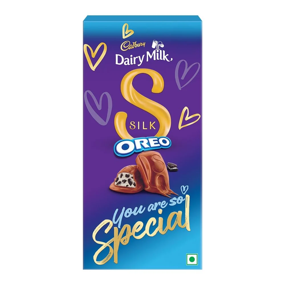 Cadbury Dairy Milk Silk Oreo Valentine's Gift Pack Chocolate Bar, 130 g