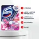 Domestos Power 5 Pink Toilet Rim Block, 55G