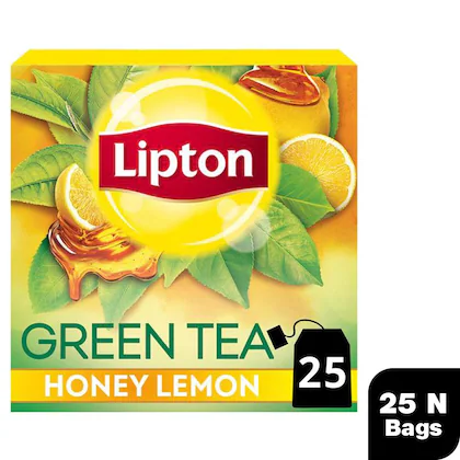 Lipton Green Tea, lemon & honey 25 tea bags